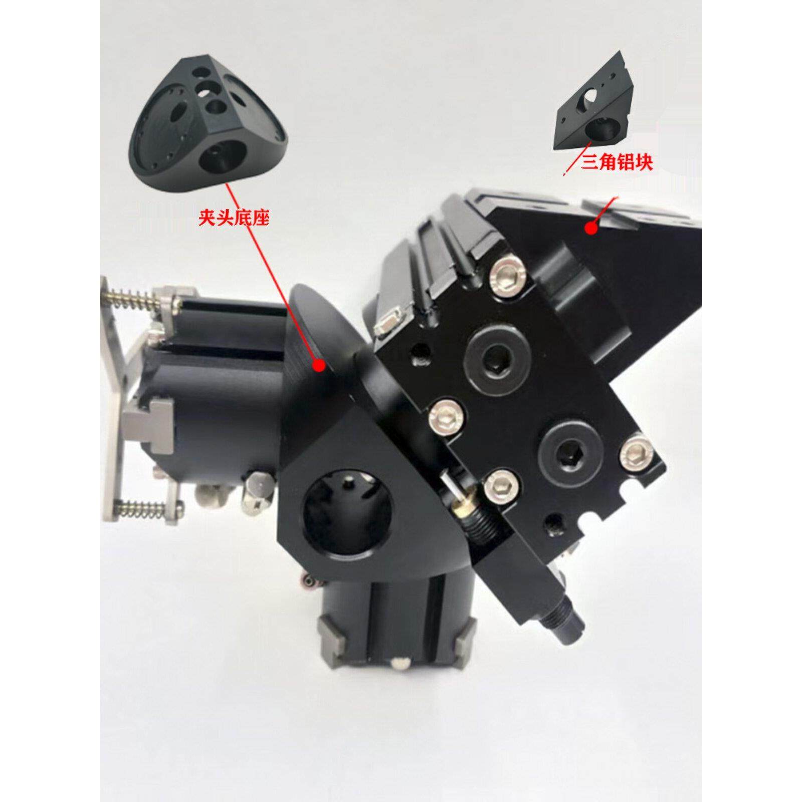 气立可型气动卡盘夹三爪手指气缸HDQ2/3/4-/25/32/50/63/80/100-P