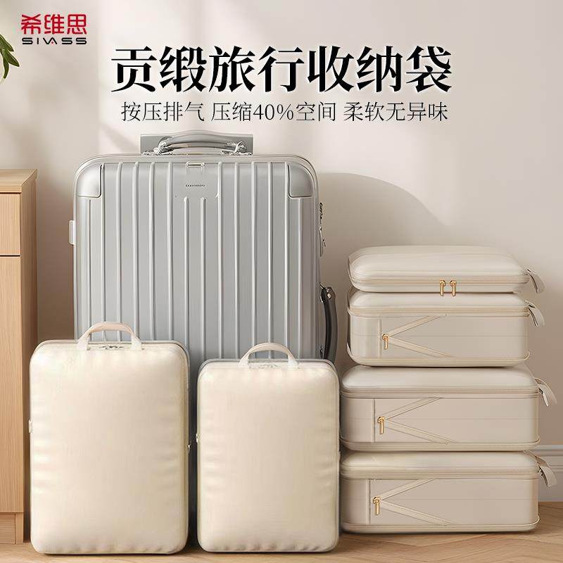 旅行收纳袋出差旅游行李箱压缩整理包内衣羽绒服分装衣物便携袋子