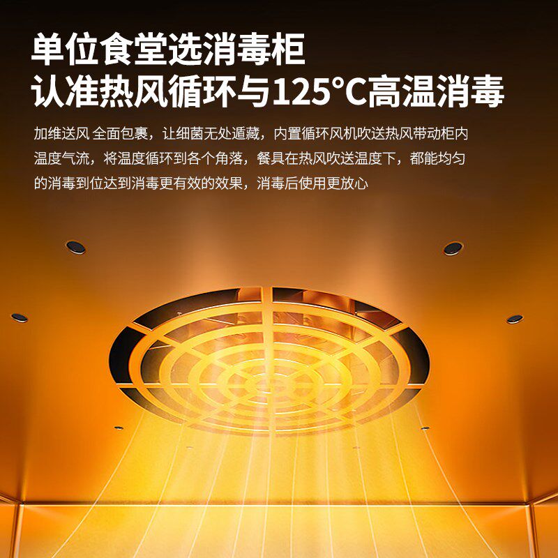 双门商用消毒柜立式大容量餐饮酒店厨房食堂餐具碗筷高温消毒碗盘