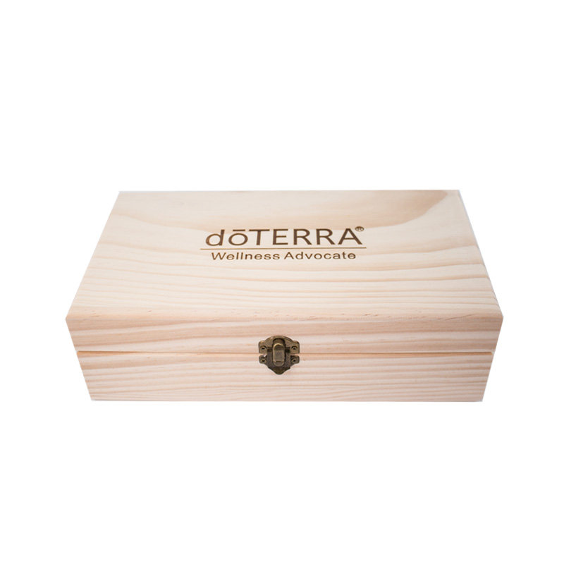 包邮 多特瑞doterra精油收纳木盒25格 收纳盒 24+1格精油展示盒