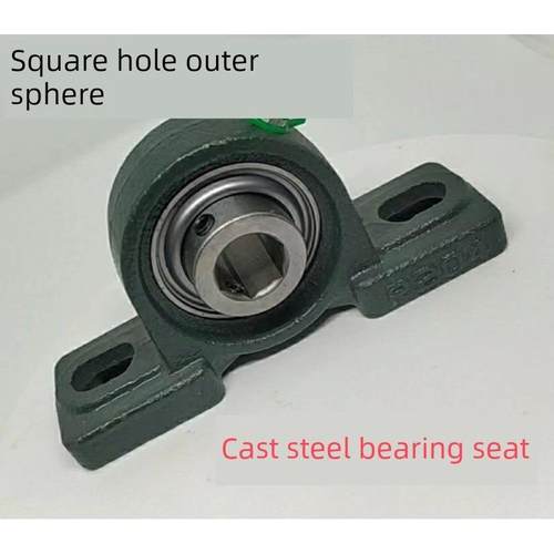 方孔外球面轴承内六角6角带垂直阀座P铸钢阀座Ucp204 205 206 207