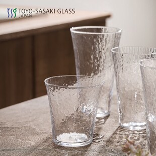 精选原装进口 东洋佐佐木 时光之约无铅玻璃杯 质感锤纹轻量时尚
