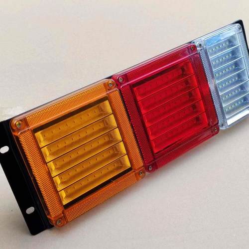 LED巨能王后尾灯总成半挂车大货车超亮倒车刹车灯24V改装电子防水