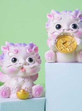 可爱貔貅招财摆件麒麟汽车车载办公室桌面装饰玩偶小摆件开业礼物