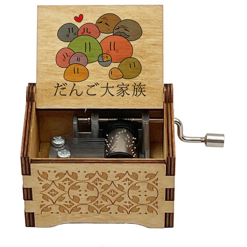 精选团子大家族音乐盒CLANNAD八音盒手摇发条自动机芯男友女友生