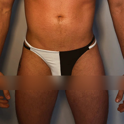 男士丁字裤棉质透气细带运动款