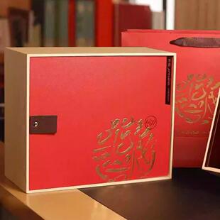 天时包装双大工艺盒茶叶礼盒泡装散茶茶叶大红袍高档精致包装空盒