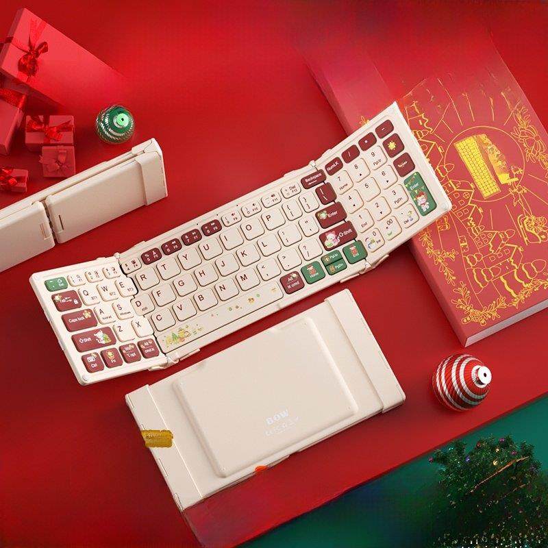 教师节礼物 BOW无线蓝牙折叠键盘鼠标套装毕业礼盒实用送男友女友