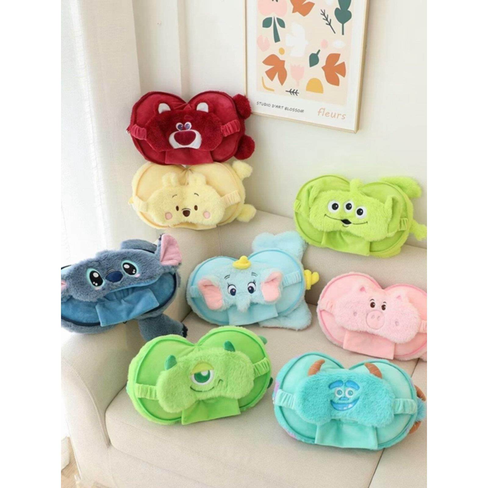 可爱眼罩头枕二合一 舒适可爱女 遮光睡觉透气睡眠眼罩旅行午休,居家日用,冰敷/热敷眼罩,淘宝优惠券,粉丝福利购,淘宝优惠卷