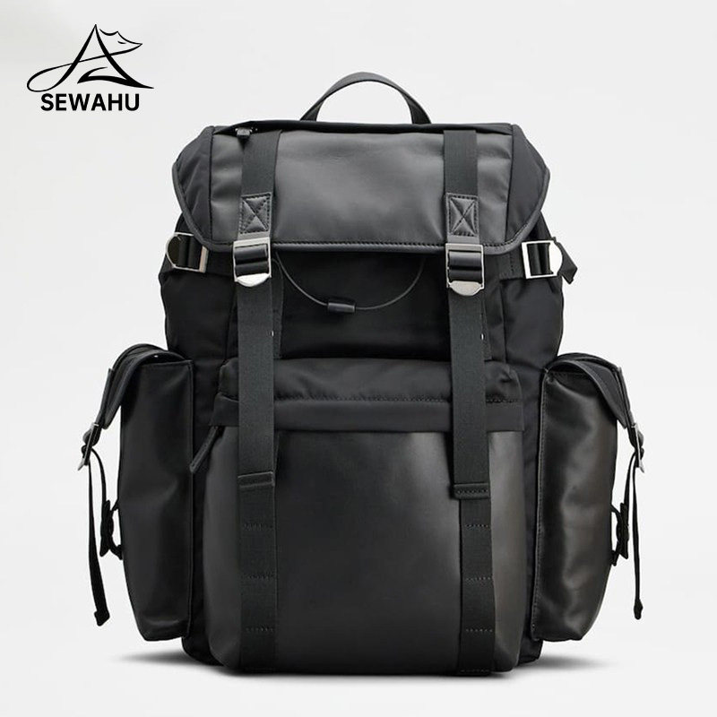 休闲男士双肩包男款大容量通勤旅行背包大学生电脑包潮流女生书包