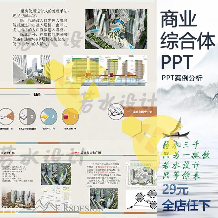 商业广场综合体ppt案例分析介绍万达广场商场PPT实际案例介绍分析 商务/设计服务 设计素材/源文件 原图主图