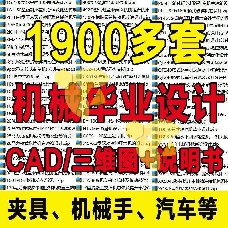 机械毕业设计专业课程夹具模具数控减速器cad图纸指论导文说明书
