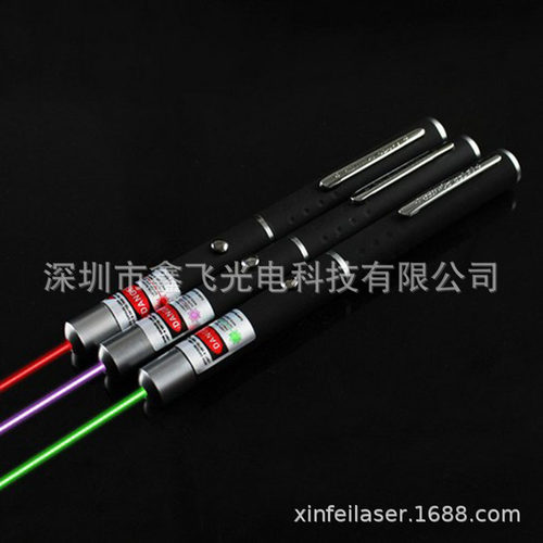 齐影1mw激光手电镭射指星笔绿光激光灯镭射红光售楼笔紫光指示笔