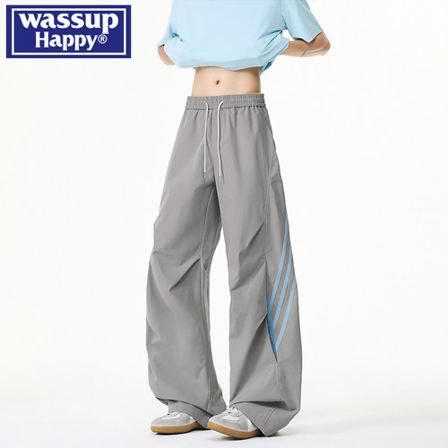 WASSUPHAPPY休闲裤子男宽松百搭