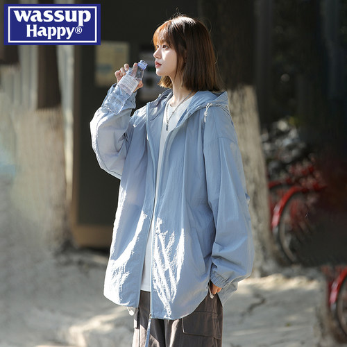 WASSUPHAPPY夏季连帽防晒衣男款