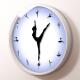 芭蕾舞女演员静音时钟金属框架房间装 饰时钟时间时钟女孩礼物挂钟