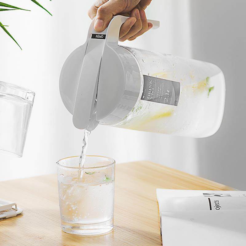 日本asvel耐高温冷水壶 家用塑料密封凉水壶大容量凉水杯凉开水壶