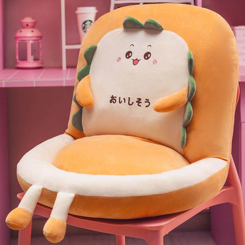 坐垫屁垫椅子垫办公室久坐软垫护腰靠背一体学生椅垫宿舍凳子垫子,居家布艺,椅垫,淘宝优惠券,粉丝福利购,淘宝优惠卷