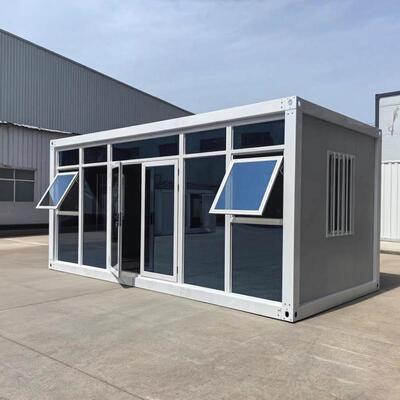 玻璃幕墙集装箱简易温室住人宿舍可移动办公室彩钢拆卸活动板房