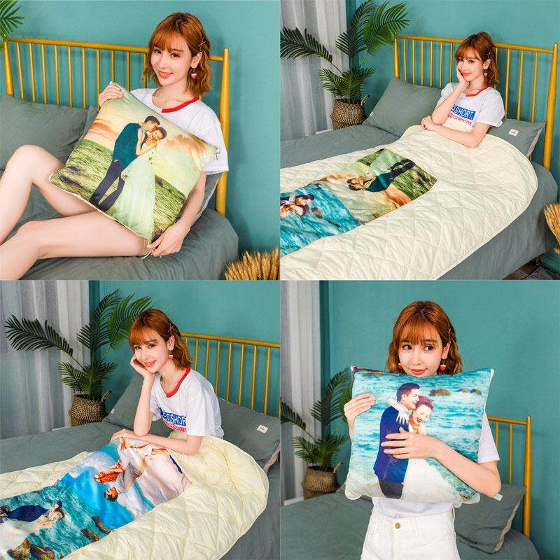 抱枕床头被子两用靠垫被定制来图定做照片logo双面车内折叠可机洗,居家布艺,抱枕被,淘宝优惠券,粉丝福利购,淘宝优惠卷