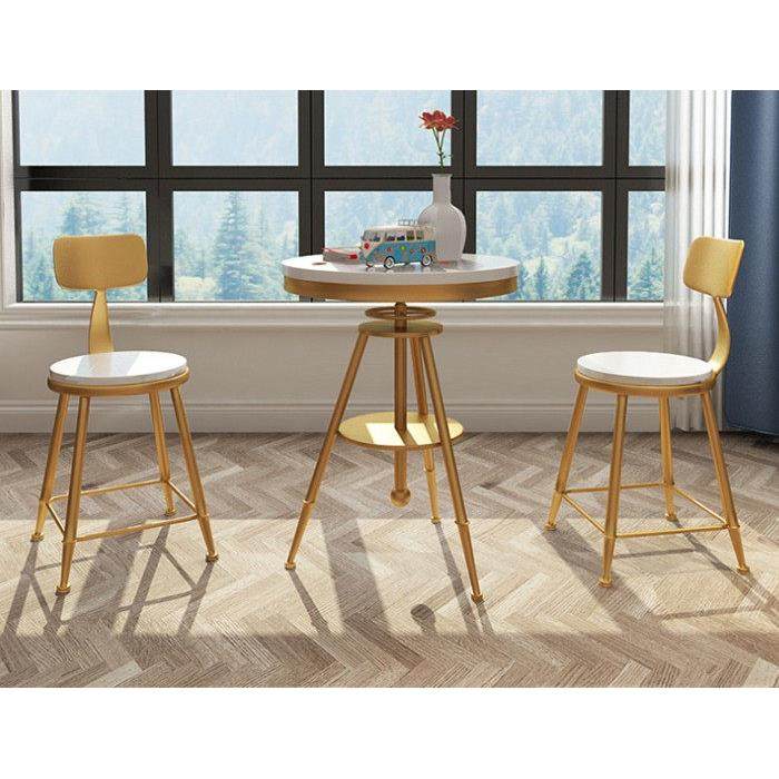 户外桌椅庭院奶茶店咖啡厅桌椅铁艺椅子升降桌子洽谈桌椅组合