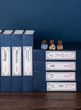 新中国风假书人工书装饰书摆件样板房展厅道具模型书柜书柜珠宝摆