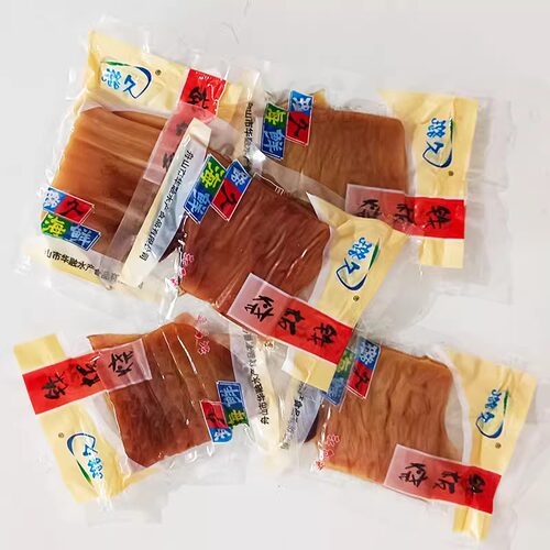 璐久铁板烧鱿鱼片500g手撕风琴鱿鱼干条舟山海鲜零食即食休闲小吃