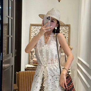 YS281 配腰绳 G416 勾花两色蕾丝小衫 一念家2026夏上新时尚