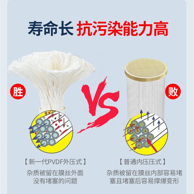 惠尔顿超滤PVDF中央净水器家用型净水器家用自来水过滤水管道农村