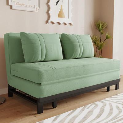 欧莱特曼两用折叠沙发床折叠床单双人1米5沙发床午休午睡床布艺