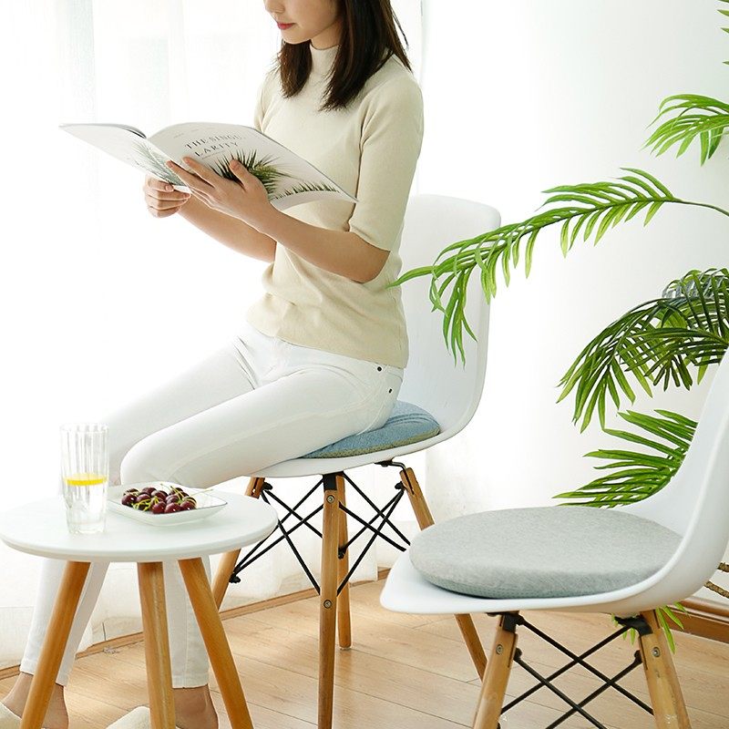 精选圆形记忆棉坐垫慢回弹加厚圆椅子圆凳子垫子圆座垫飘窗圆垫地