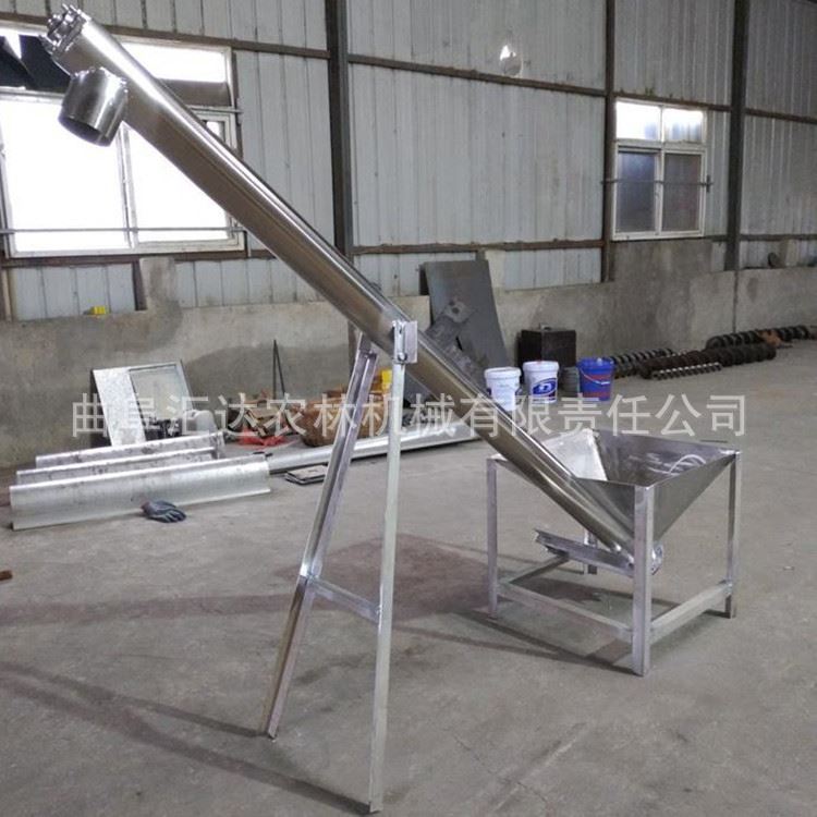 蜗轮螺旋升降机 螺旋运输机无轴 汇达g型螺旋输送机技术