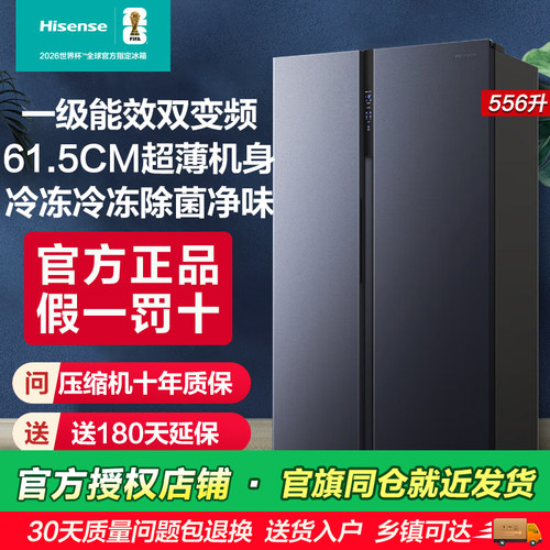 一级能效变频556海信冰箱双开门