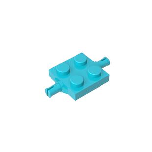 高砖积木零件GDS-1060配件2x2 两侧带栓板车轮基座兼容4600散件