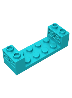 高砖积木零件GDS-90230配件2x6x1带轴孔基础板兼容小颗粒拼插散件