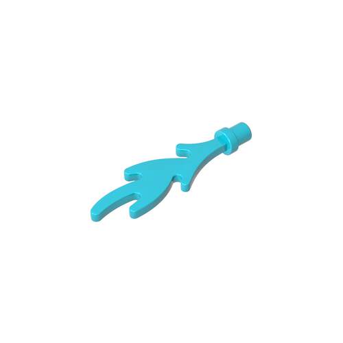 高砖积木零件GDS-2142配件中号火焰兼容6126b小颗粒MOC拼插散件