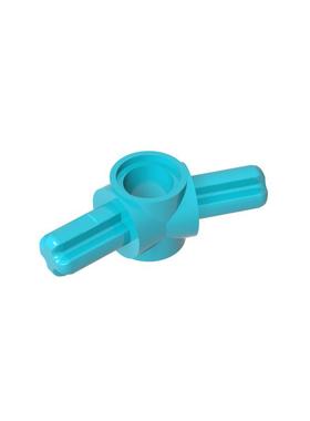 高砖积木零件GDS-21111配件157°十字轴带栓孔连接件兼容拼插散件