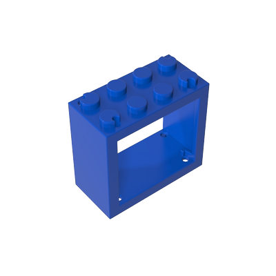 高砖积木零件GDS-90316 2x4x3窗框兼容4132 MOC散件