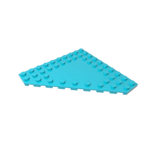 高砖积木零件GDS M192配件10x10楔形板兼容92584小颗粒拼插散件