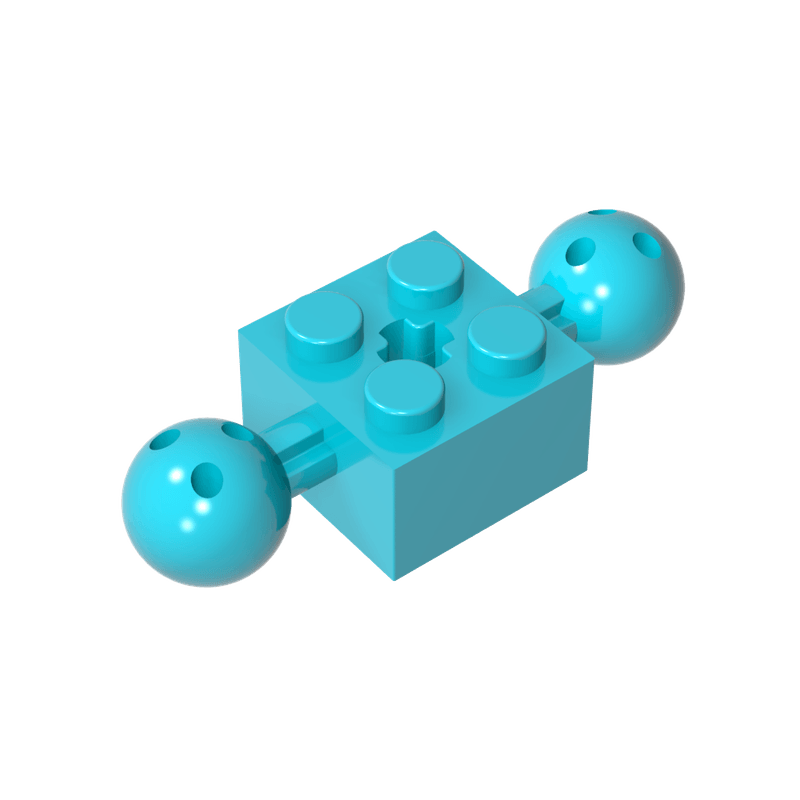 高砖积木零件GDS-977配件2x2兼容17114小颗粒MOC拼插散件