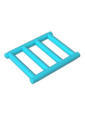 高砖积木零件GDS-M142配件1x4x3 梯形栅栏件兼容62113MOC拼插散件