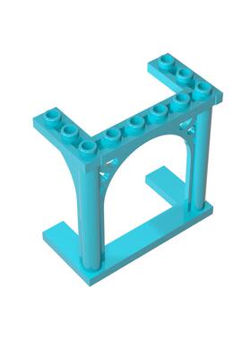 高砖积木零件GDS-2094配件内供弧花式门兼容19063小颗粒拼插散件
