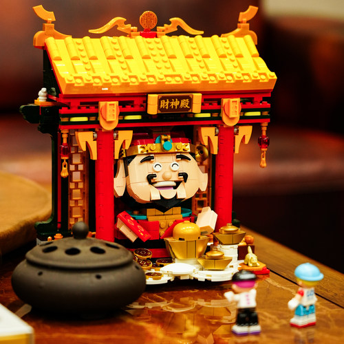 招财财神殿高砖xMOCers合作积木