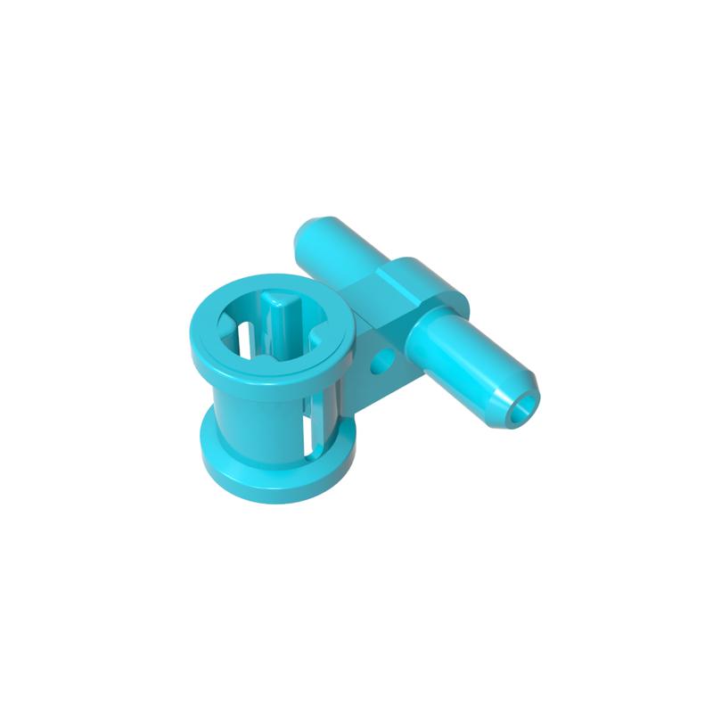 高砖积木零件GDS-985配件2通压缩空气轴连接件兼容99021拼插散件