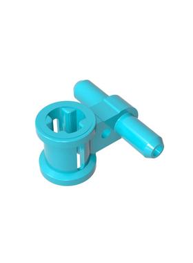 高砖积木零件GDS-985配件2通压缩空气轴连接件兼容99021拼插散件