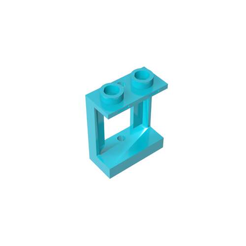 高砖积木零件GDS-786配件1x2x2 窗框兼容90195小颗粒MOC拼插散件