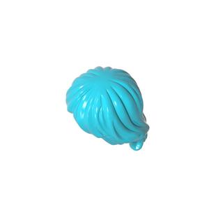 高砖积木零件GDS-M114配件卢克头发兼容92746小颗粒MOC拼插散件