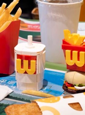 【新品】高砖xMOCers合作砖区快餐三件套装积木摆件NO:HZZQ202518