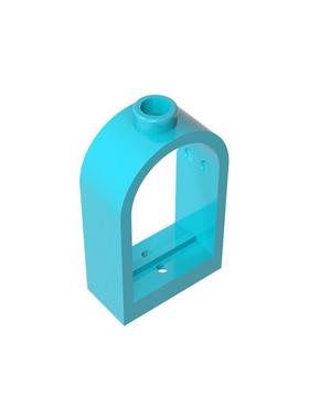 高砖积木零件GDS-872配件1x2x2 2/3 圆顶窗框兼容30044小颗粒散件