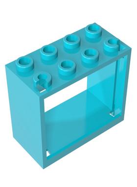 高砖积木零件GDS-1095配件2x4x3 窗框兼容60598小颗粒MOC拼插散件